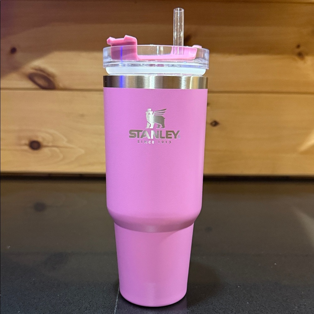 Stanley Vibrant Pink Travel Tumbler